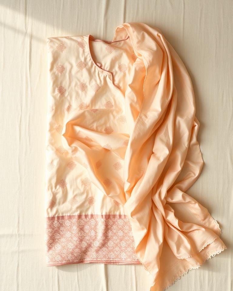 Pearl Chandori Suit — Chandori Silk · Unstitched